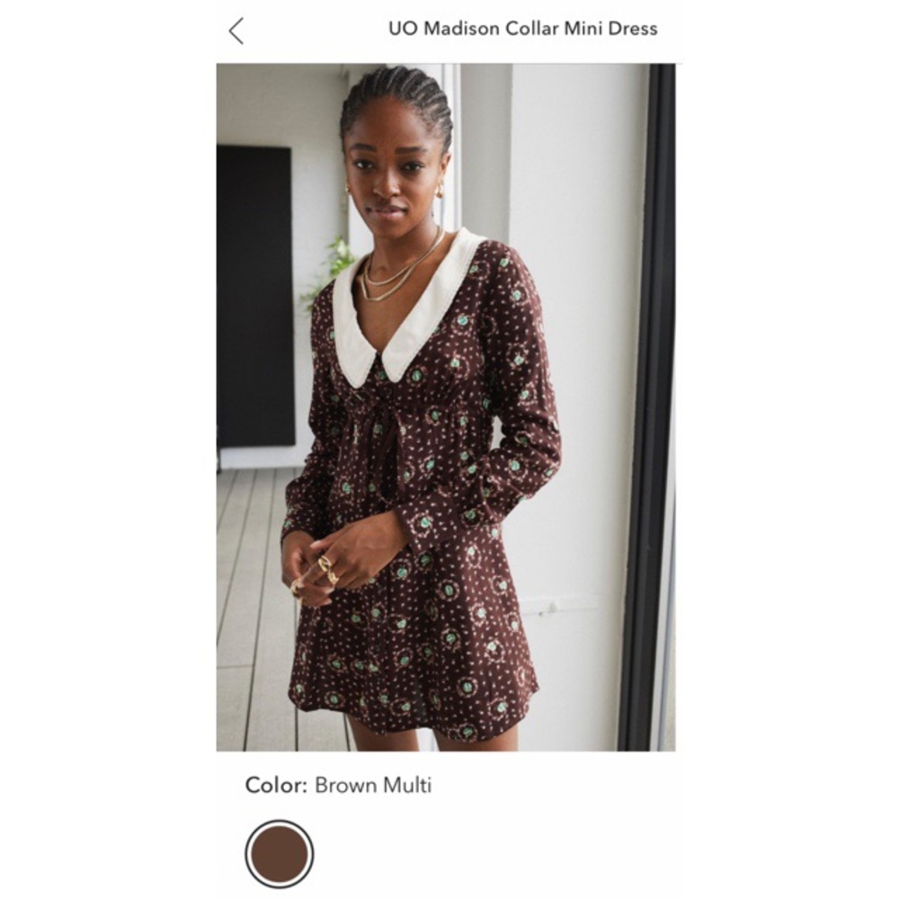 Urban Outfitters-Madison Collar Mini Dress - Size Medium